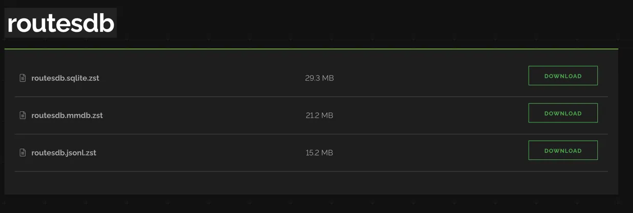 routesdb