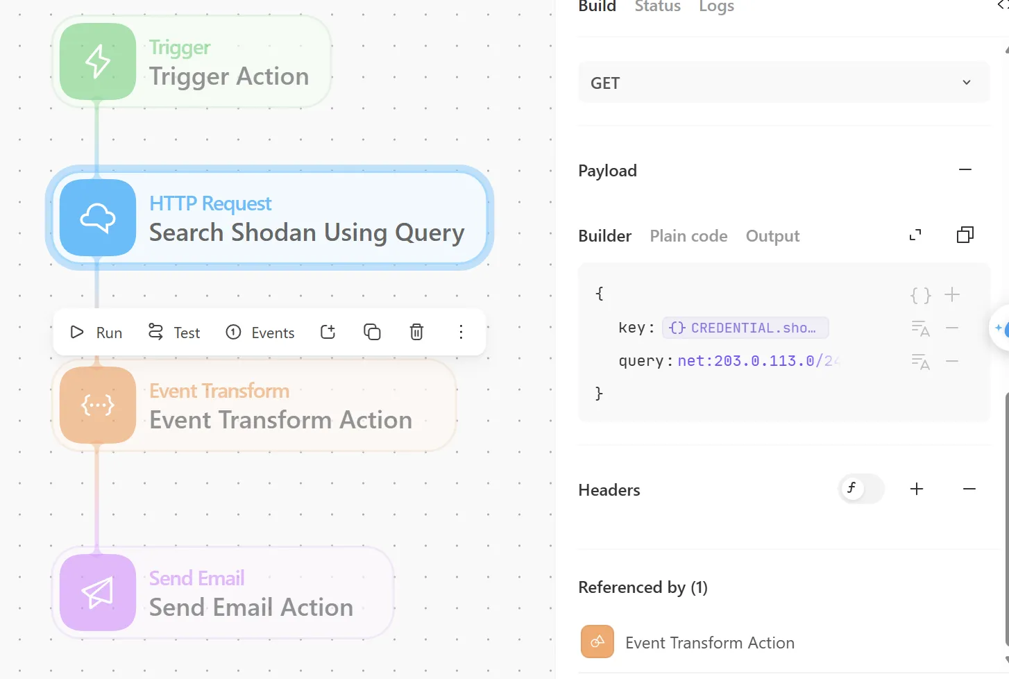 Tines Shodan Templates
